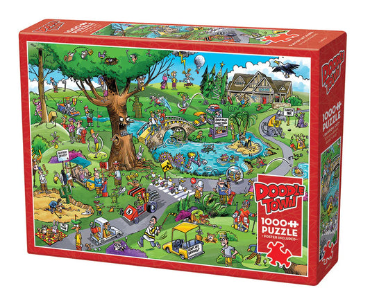 Doodletown: Par for the Course 1000pc puzzle