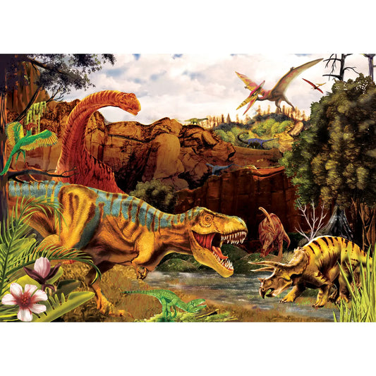 Dino Story 35pc puzzle tray