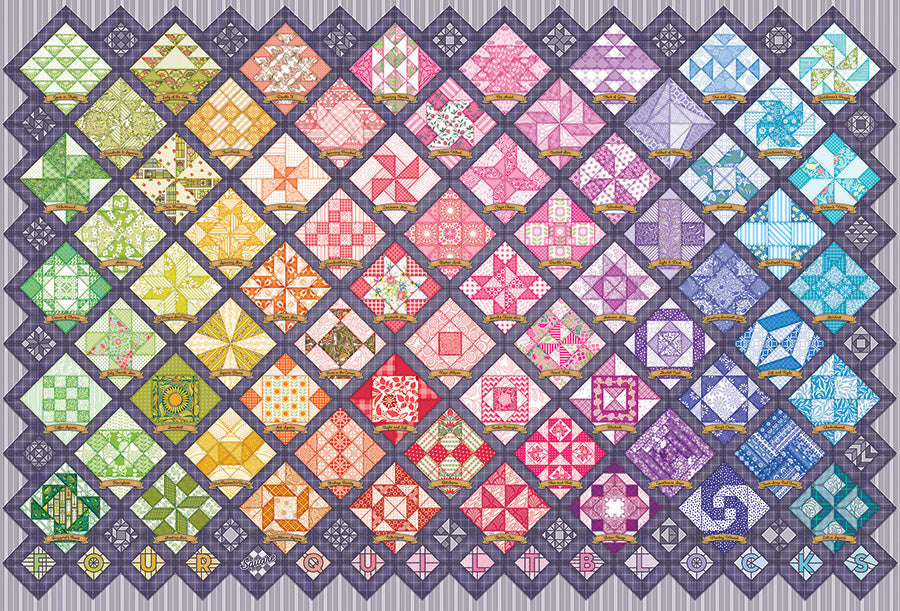 Four Square Quilt Blocks 2000pc puzzle