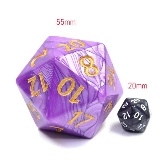 55mm Titan D20 - Purple Pearl, Resin