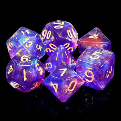 Blue Enchantress RPG Dice Set