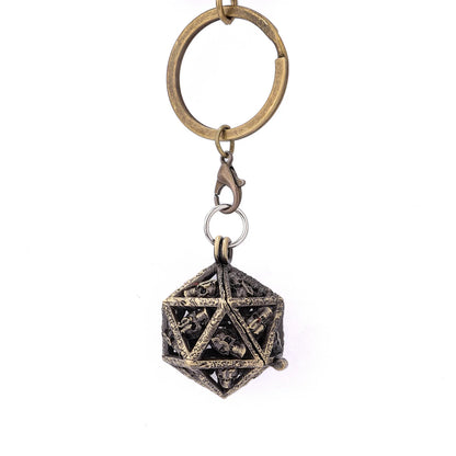 Grimskull's D20 Necklace Locket Gift Set - Ancient Gold