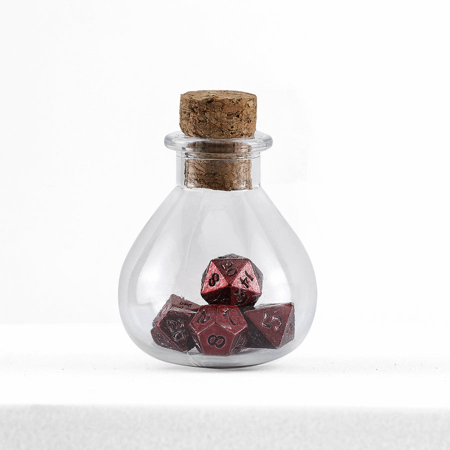 Unseelie Mini Metal Dice Set - Red