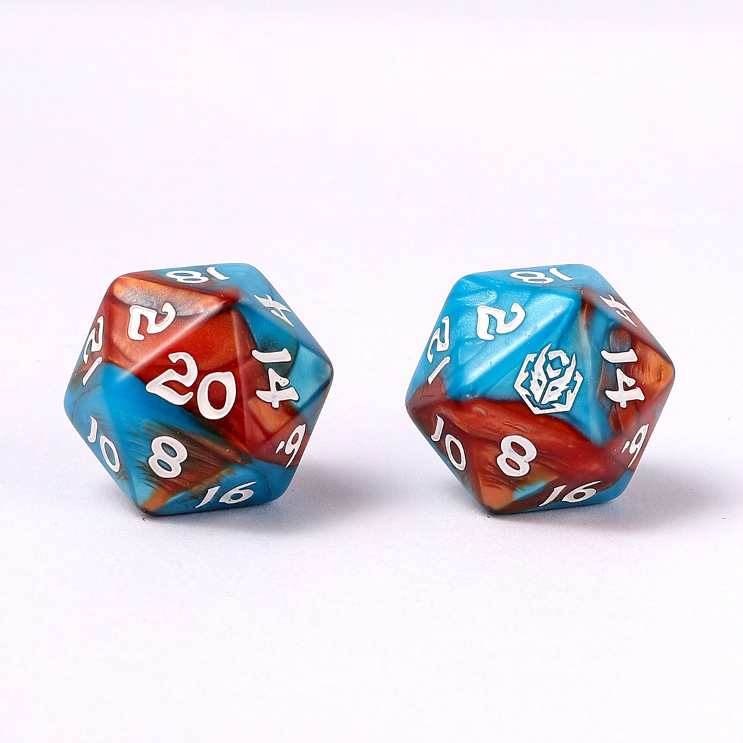 Wyrmforged Rollers 8 Piece Dice Set - Bard's Cloak, Rounded Resin