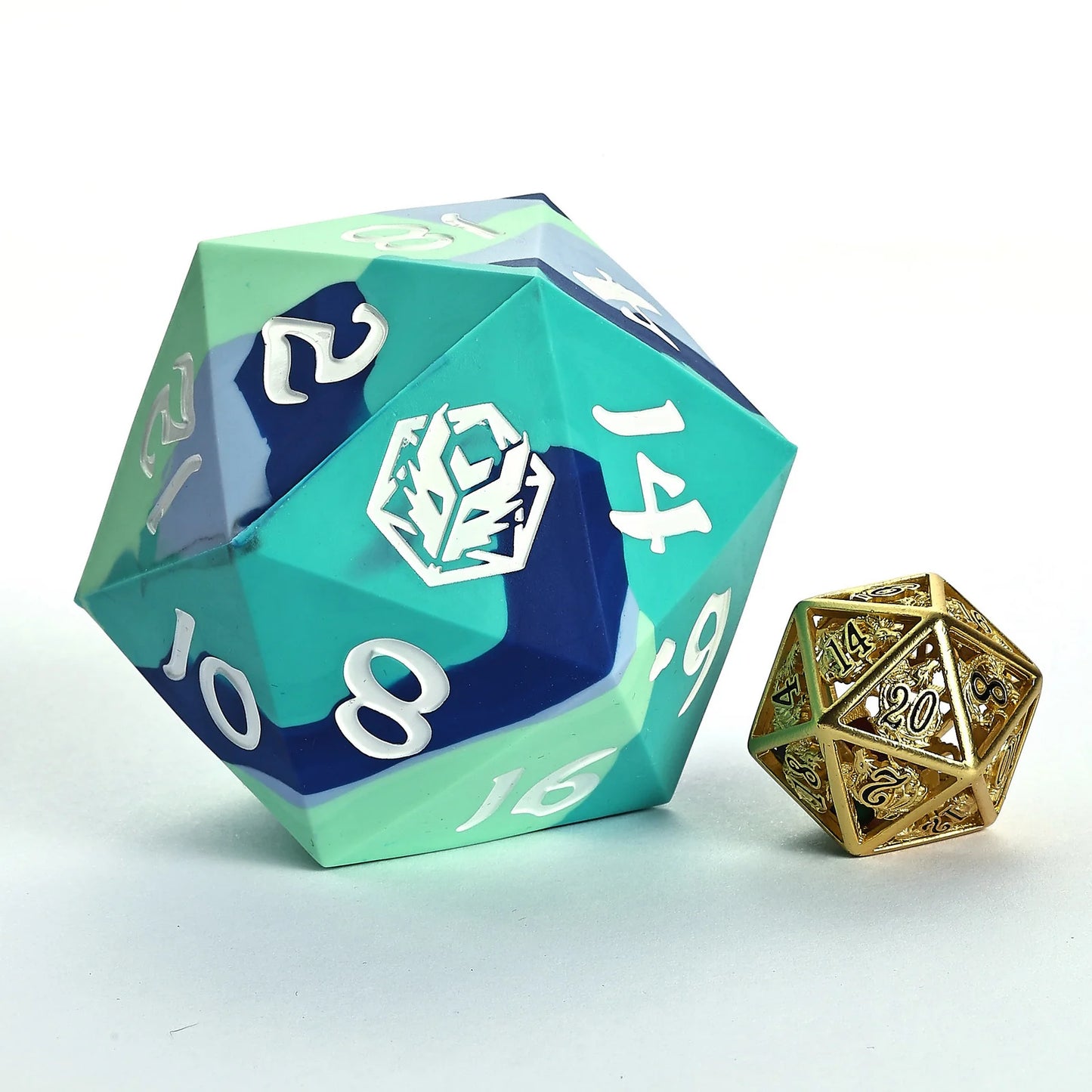 Chonk Rubber Silicone D20 - The Ice Ball