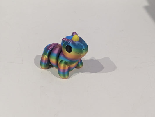 3D Mini Unicorn - Rainbow