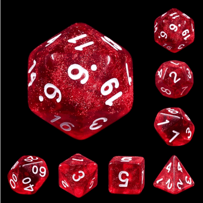 Rabbit's Eye Dice Set - Resin