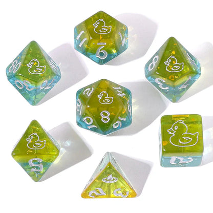 Rubber Duckie Dice Set - Rounded Resin