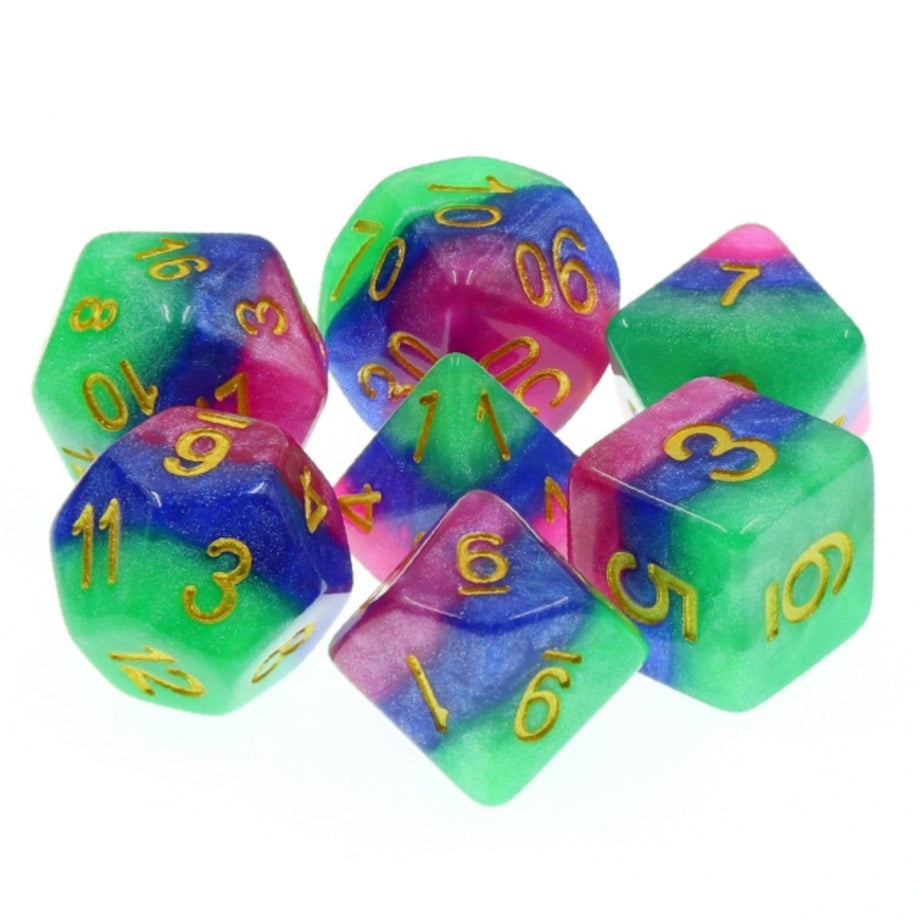 Jester's Gambit Dice Set - Resin