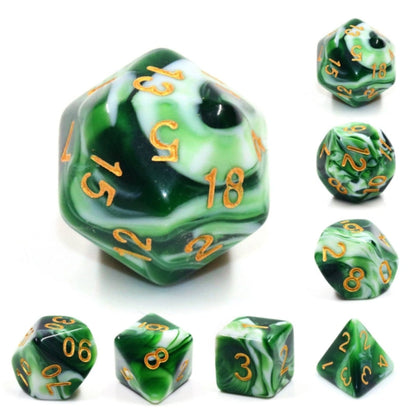 Jadeite RPG Dice Set - Resin