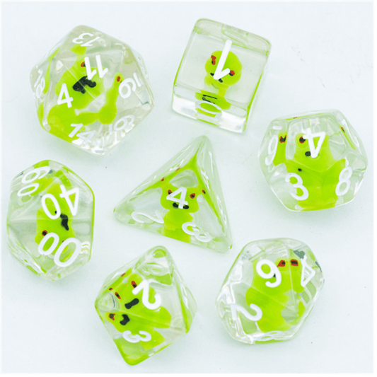 Frog Dice Set - Resin Inclusion