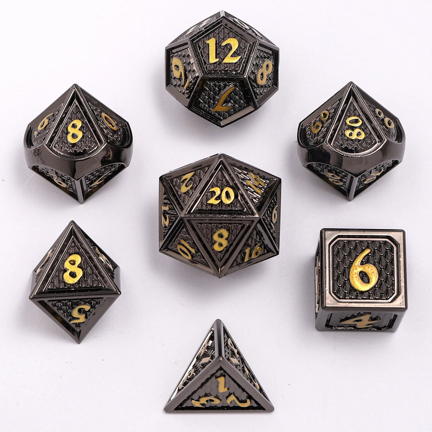 Behemoth Dice Set - Nightscale Philter, Solid Metal