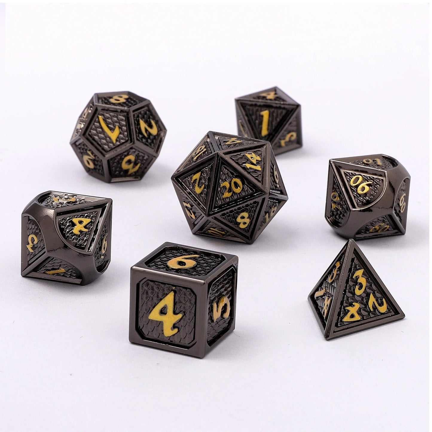 Behemoth Dice Set - Nightscale Philter, Solid Metal