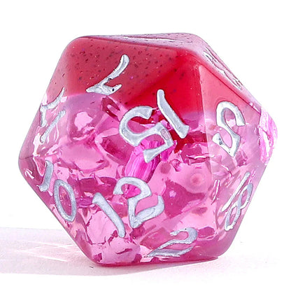 Purrfect Pink Dice Set - Rounded Resin