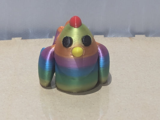 3D Mini Chicken - Rainbow