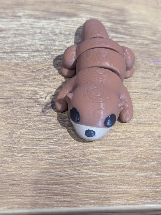 3D Mini Otter - Belly Down