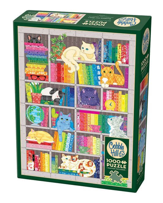 Rainbow Cat Quilt 1000pc puzzle